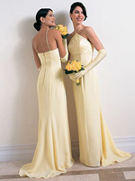 Gold bridesmaid dresses